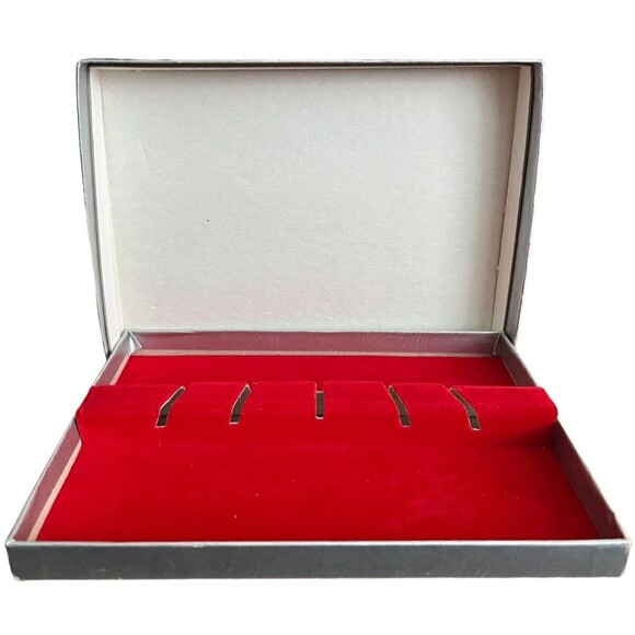 Vintage Reed & Barton Fiesta Party Set Silverplate 5 Pc Floral Serving New - Picture 8 of 10